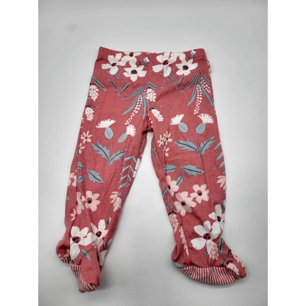 Carter's Baby Girl 9M Pink Floral Stripe Outfit 2pc (Missing hat) - Picture 4 of 4